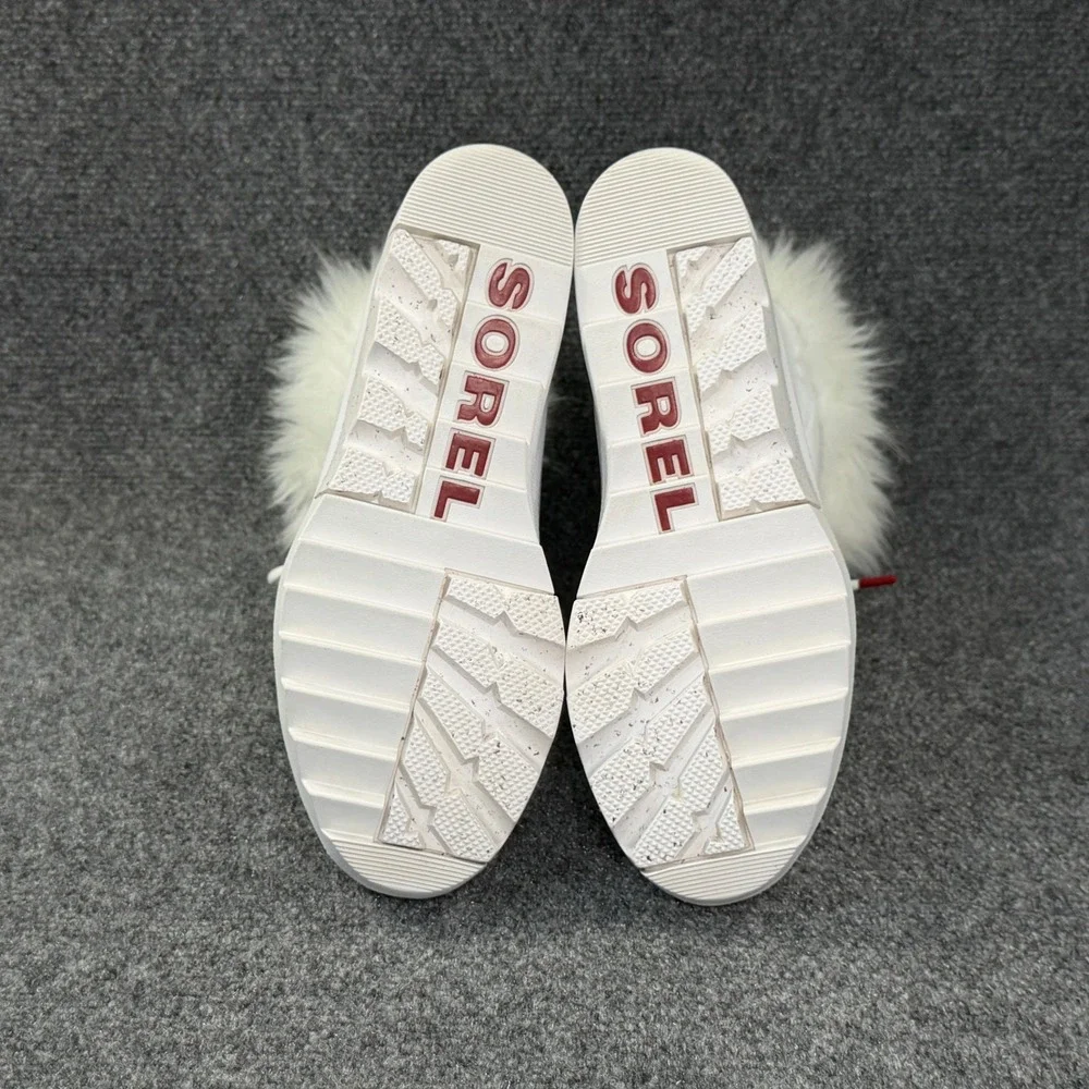 Sorel Joan of Arctic NEXT Winter Boots Women's 9 White Waterproof Snow Faux Fur